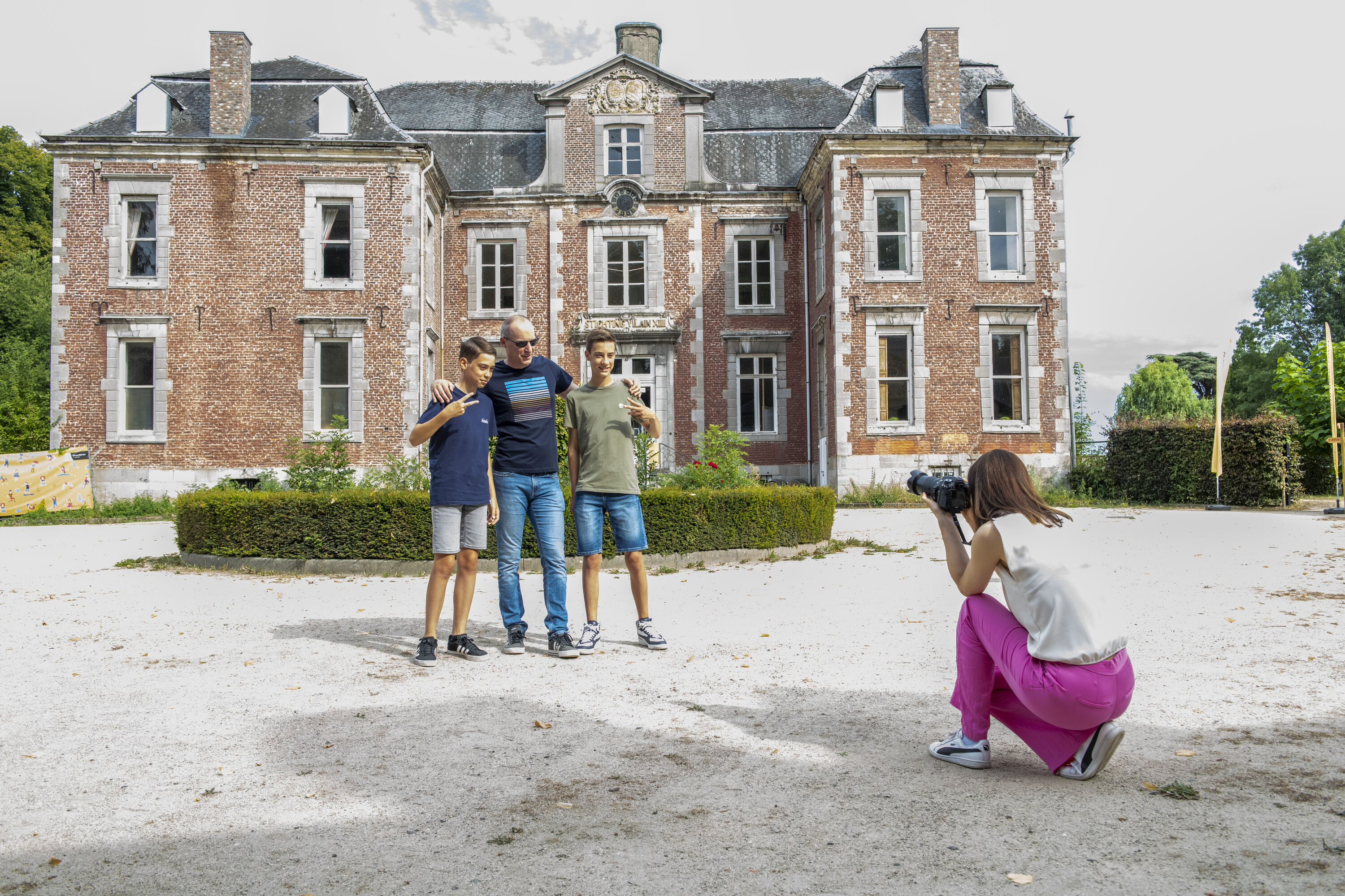 Met de erfgoedapp wandelen aan het Kasteel van Leut